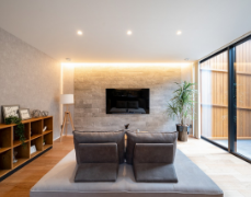 広々LDKと中庭でゆったり過ごせる平屋の家